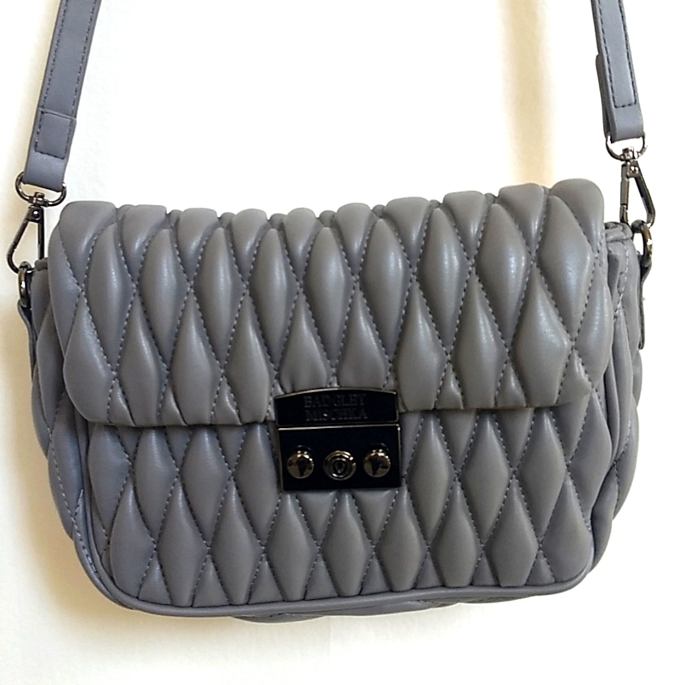 Badgley Mischka Mini Quilted Messenger Bag